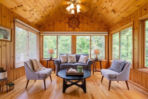 Interior, Living room, Sun Room, Wooden Ceilings, Wood Texture Flooring, Wooden Walls