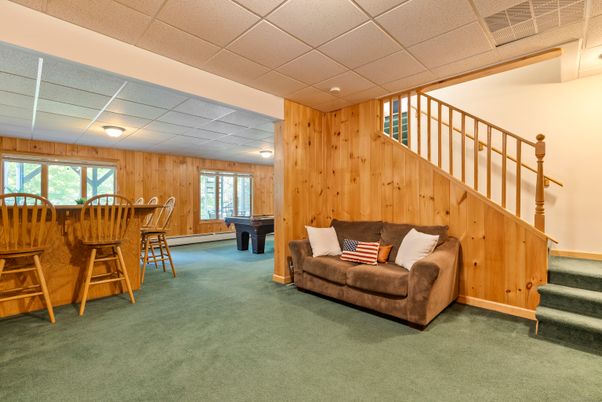 Billiard Table, Game Room, Interior, Wooden Walls