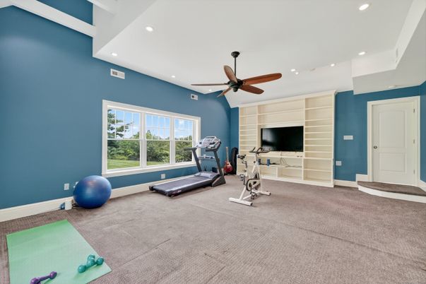 Fitness Equipment, Interior, Recessed Lighting