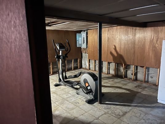 Fitness Equipment, Interior, Wooden Walls