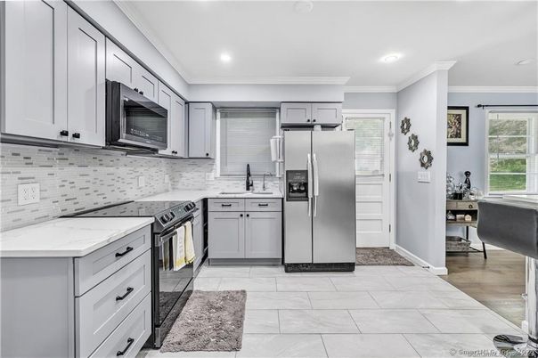 Interior, Kitchen, Recessed Lighting, Stainless Steel Appliances