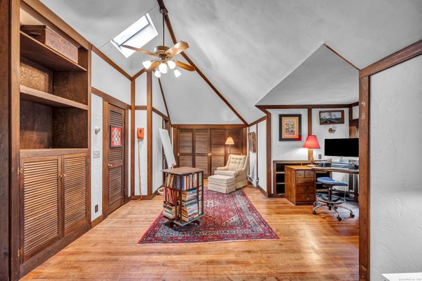 Home Office, Interior, Wood Texture Flooring