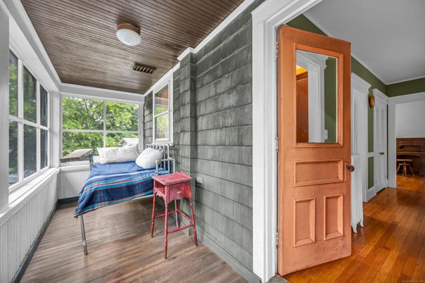 Interior, Stone Walls, Wood Texture Flooring