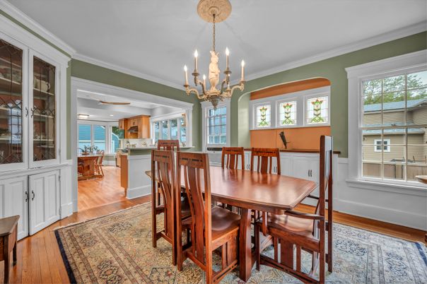 Chandelier, Dining room, Interior, Kitchen, Wood Texture Flooring