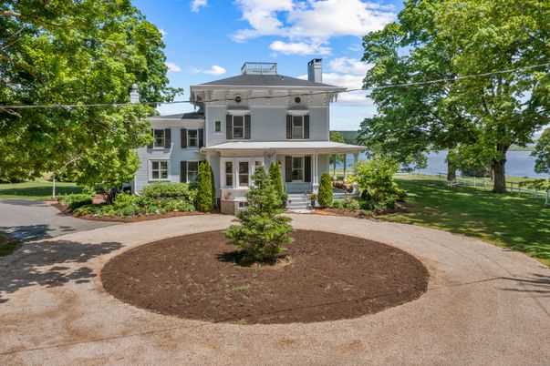 Exterior, Facade, Water, American Foursquare