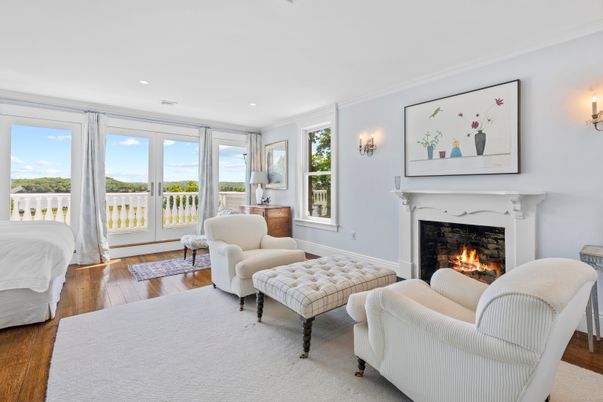 Fireplace, Interior, Recessed Lighting, Wood Texture Flooring