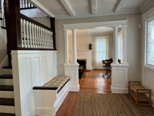 Fireplace, Interior, Wood Texture Flooring