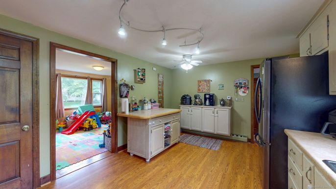 Interior, Kitchen, Wood Texture Flooring