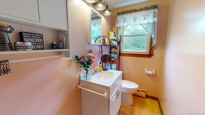 Bathroom, Interior, Wood Texture Flooring