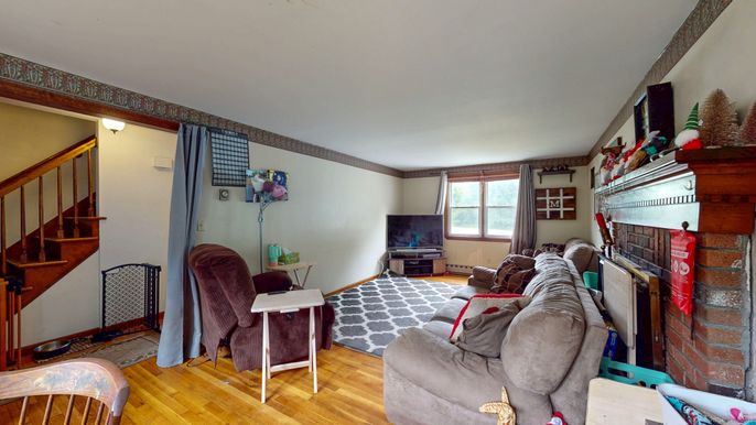 Fireplace, Interior, Living room, Wood Texture Flooring