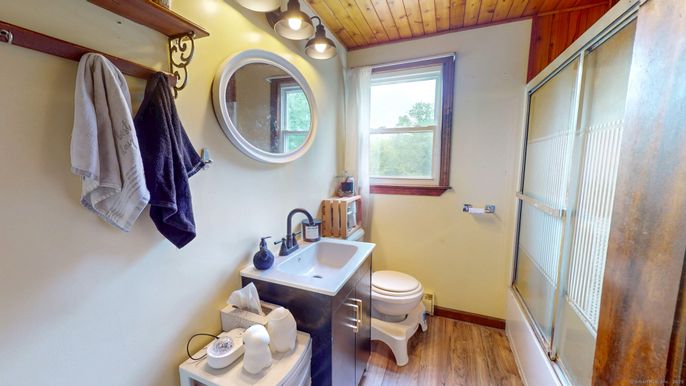 Bathroom, Interior, Wood Texture Flooring