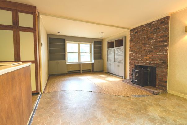 Empty room, Fireplace, Interior, Stone Walls