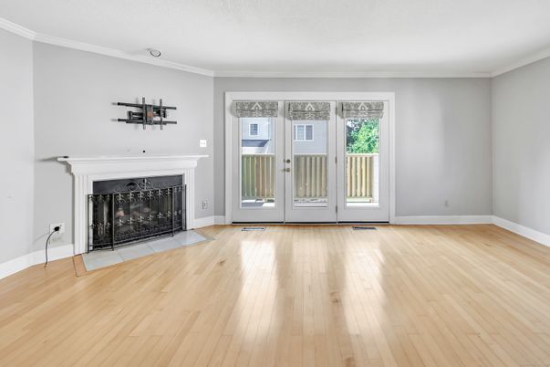 Empty room, Fireplace, Interior, Wood Texture Flooring