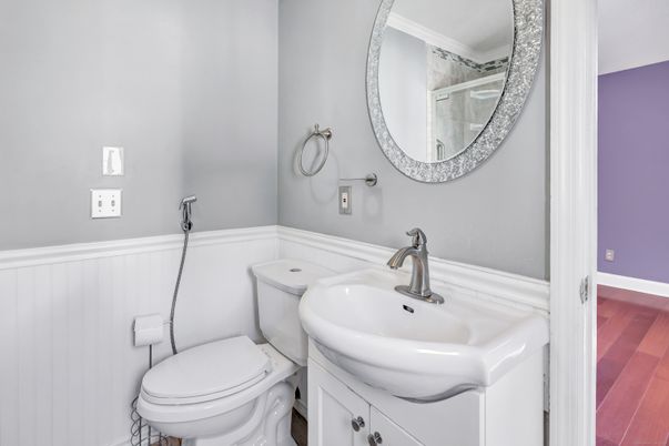 Bathroom, Interior, Wood Texture Flooring