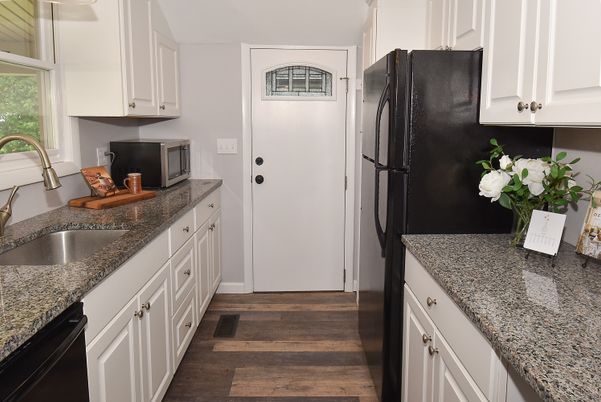 Interior, Kitchen, Wood Texture Flooring