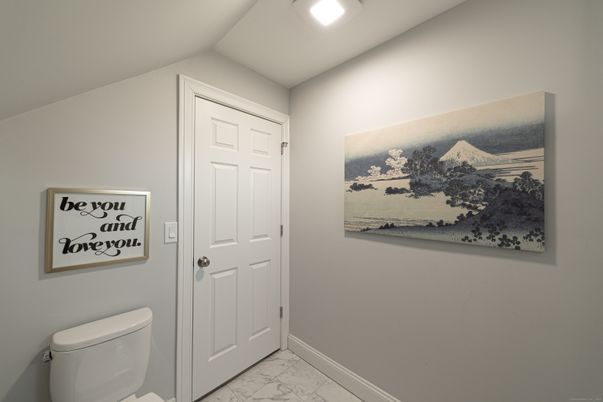 Bathroom, Interior, Marble, Recessed Lighting