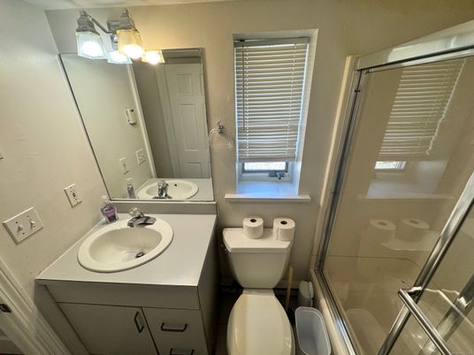 Bathroom, Dual Sink Vanities, Glass Shower, Interior