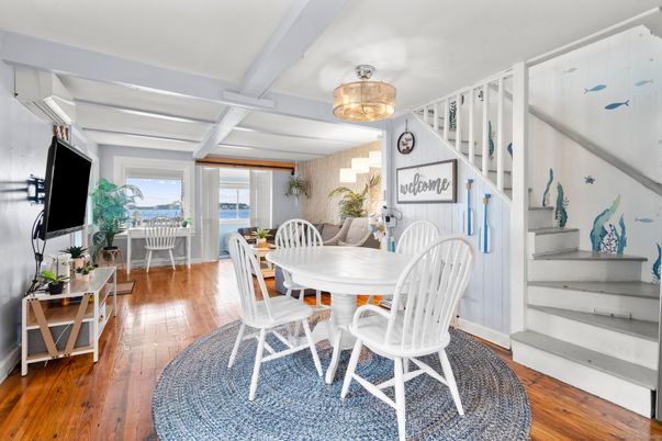 Dining room, Interior, Wood Texture Flooring