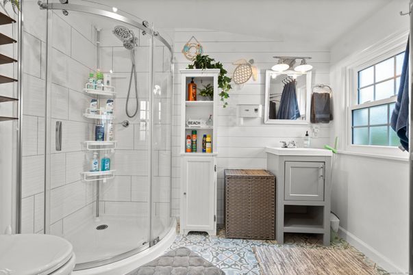 Bathroom, Glass Shower, Interior