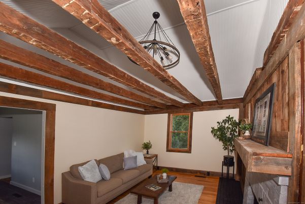 Interior, Living room, Wooden Beams, Wood Texture Flooring