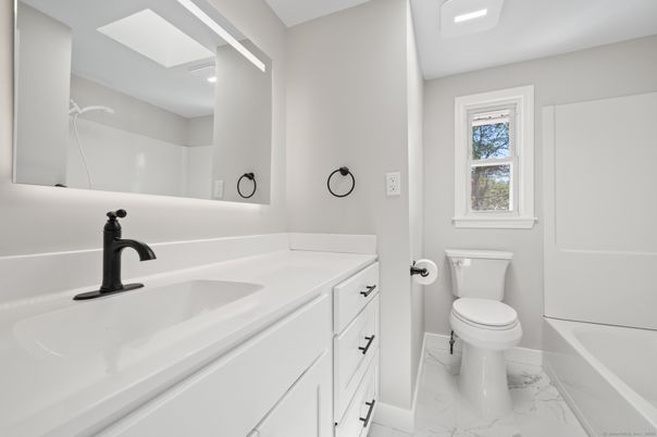 Bathroom, Interior, Marble, Recessed Lighting