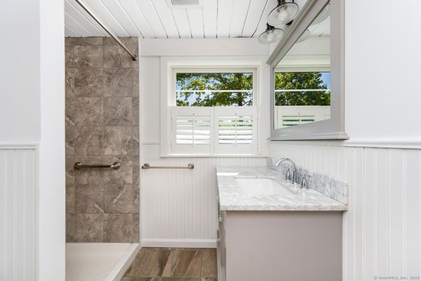 Bathroom, Interior, Wood Texture Flooring