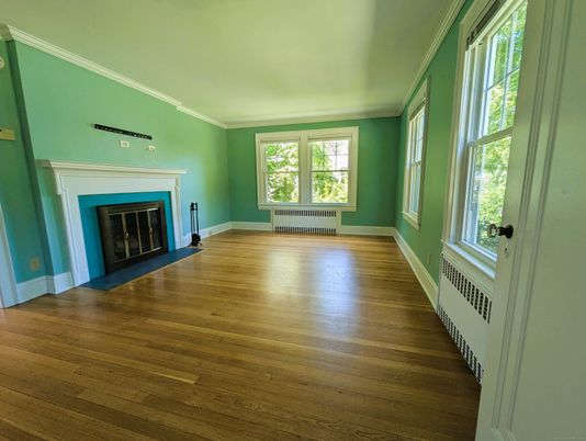 Empty room, Fireplace, Interior, Wood Texture Flooring