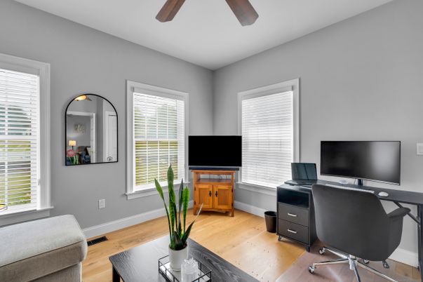 Home Office, Interior, Wood Texture Flooring