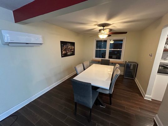 Dining room, Interior, Wood Texture Flooring