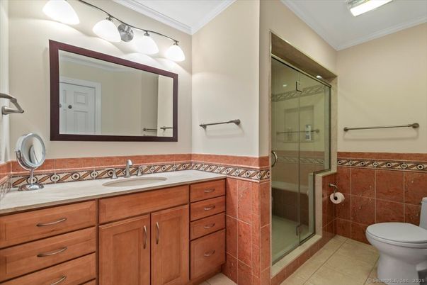 Bathroom, Dual Sink Vanities, Glass Shower, Interior