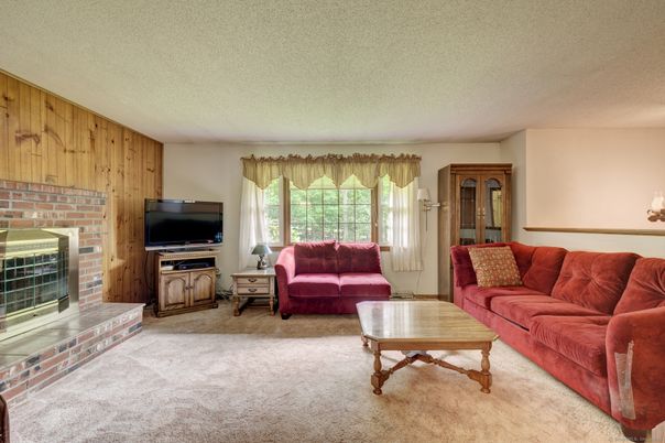 Fireplace, Interior, Living room, Wooden Walls