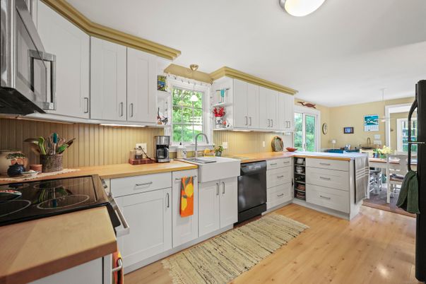 Interior, Kitchen, Wood Texture Flooring
