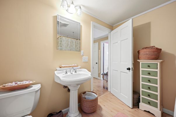 Bathroom, Interior, Wood Texture Flooring