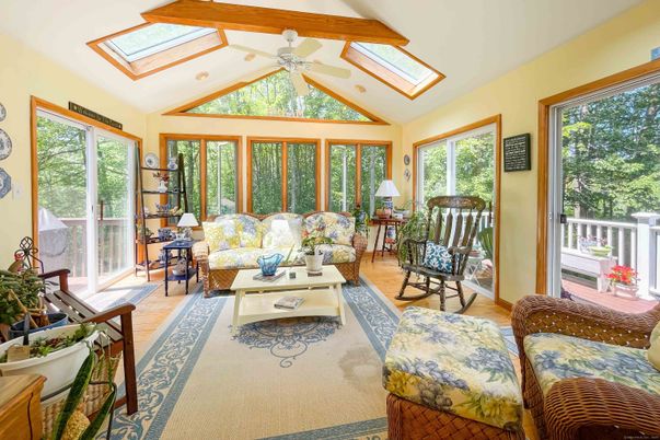 Interior, Living room, Sun Room, Wooden Beams, Wood Texture Flooring