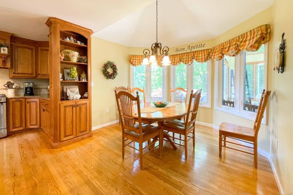 Chandelier, Dining room, Interior, Pendant Lights, Wood Texture Flooring