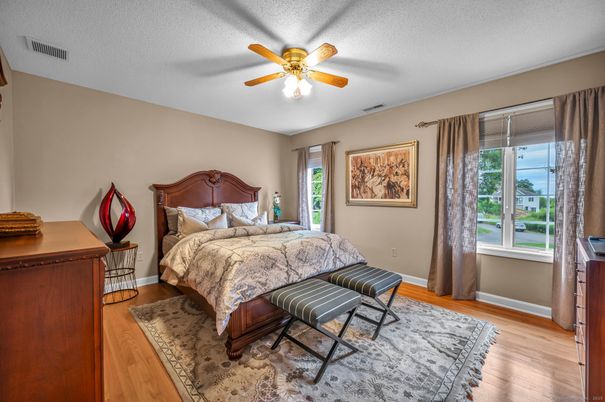 Bedroom, Interior, Wood Texture Flooring