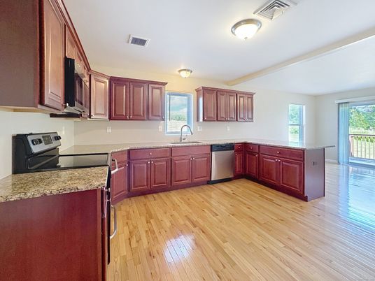 Interior, Kitchen, Wood Texture Flooring