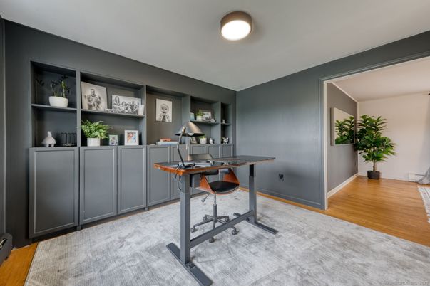 Home Office, Interior, Wood Texture Flooring