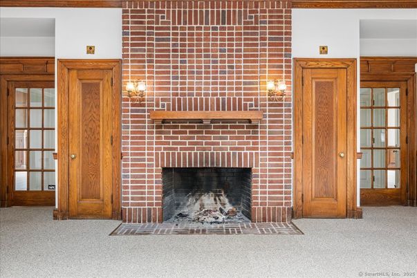 Fireplace, Interior, Stone Walls
