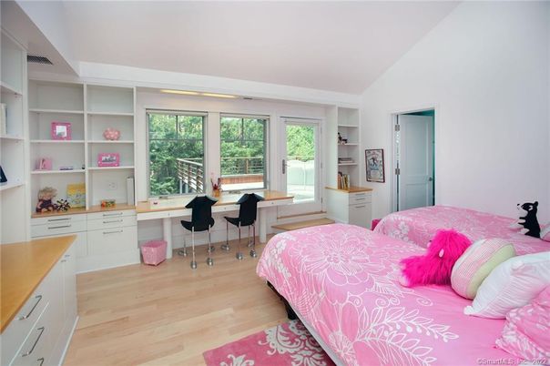 Bedroom, Home Office, Interior, Wood Texture Flooring