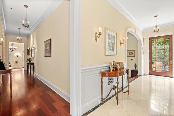 Chandelier, Interior, Wood Texture Flooring