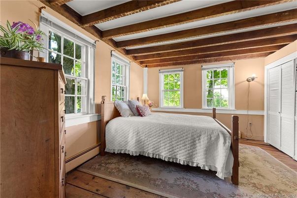 Bedroom, Interior, Wooden Beams, Wood Texture Flooring