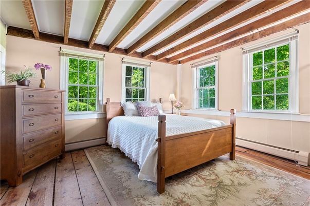 Bedroom, Interior, Wooden Beams, Wood Texture Flooring