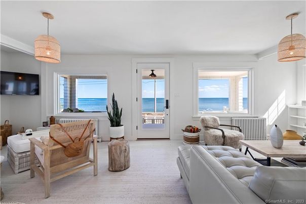 Interior, Living room, Pendant Lights, Water, Wood Texture Flooring