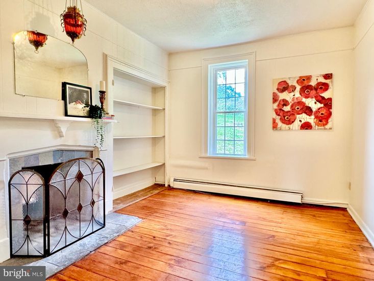 Fireplace, Interior, Wood Texture Flooring
