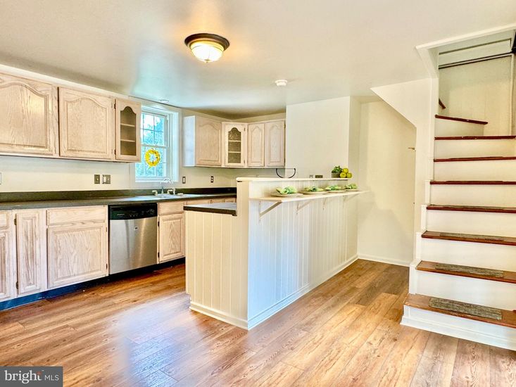 Interior, Kitchen, Wood Texture Flooring