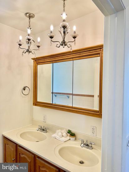 Bathroom, Chandelier, Dual Sink Vanities, Interior