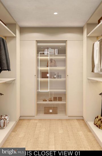 Interior, Recessed Lighting, Walk-in Closets, Wood Texture Flooring