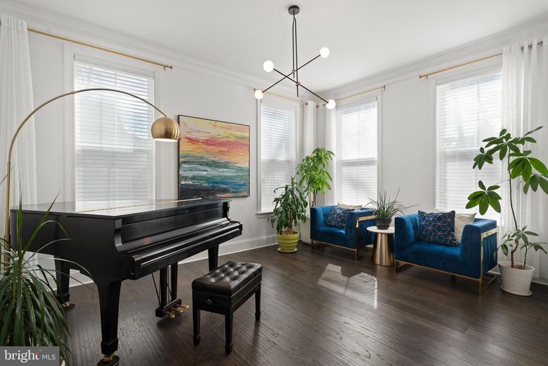 Interior, Pendant Lights, Piano, Wood Texture Flooring