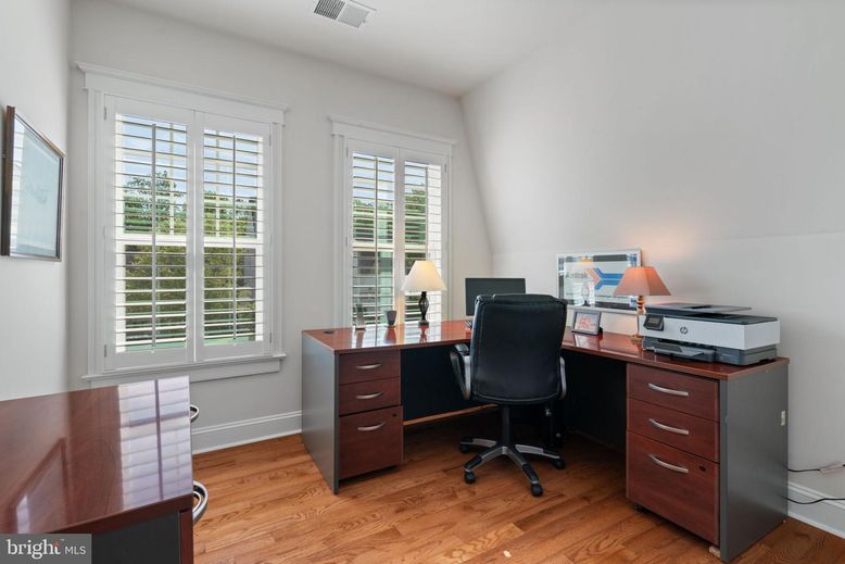 Home Office, Interior, Wood Texture Flooring